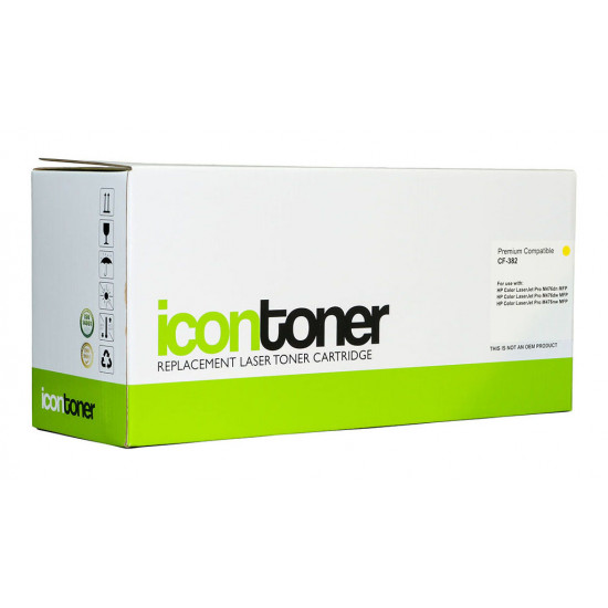 Icon Compatible HP CF382A Yellow Toner Cartridge (312A) Icon Compatible HP CF382A Yellow Toner Cartridge (312A)