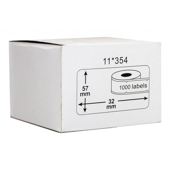 BEST BUY Icon Compatible Dymo LW Labels 57 x 32mm 1000pcs/per roll - Removable