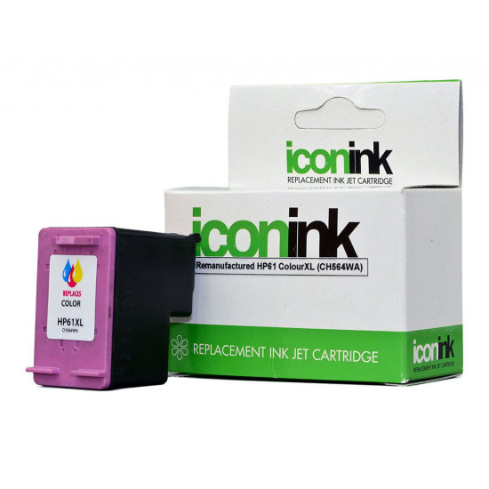 Icon Remanufactured HP 61 Colour XL Ink Cartridge (CH564WA) Icon Remanufactured HP 61 Colour XL Ink Cartridge (CH564WA)