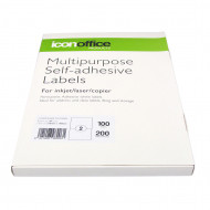 BEST BUY Icon A4 Adhesive Label 2 labels per page 100 Sheets Inkjet / Laser / Copier 2up  BEST BUY Icon A4 Adhesive Label 2 labels per page 100 Sheets Inkjet / Laser / Copier 2up
