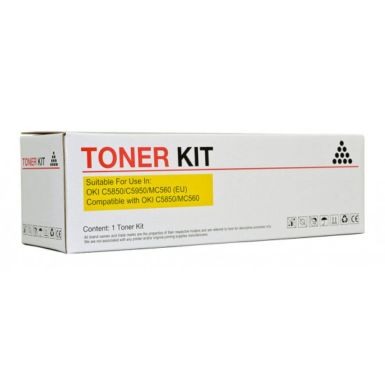 Icon Compatible OKI C5850/C5950 Yellow Toner Cartridge Icon Compatible OKI C5850/C5950 Yellow Toner Cartridge