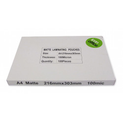 BEST BUY Icon Laminating Pouches A4 Matte '100mic' Pack 100